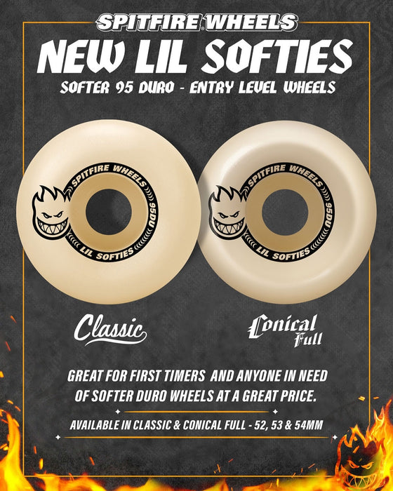 Spitfire 95D Lil' Softies Wheels - Natural