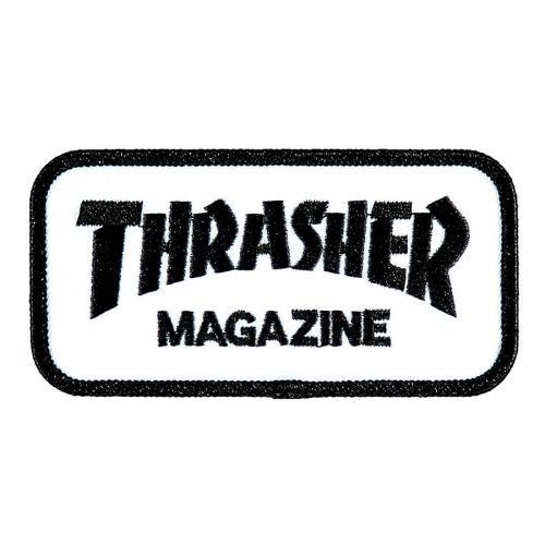 Thrasher Logo Patch - Black/White