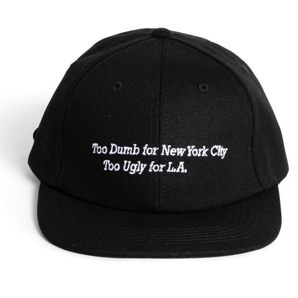 Girl Too Dumb 6 Panel Cap - Black