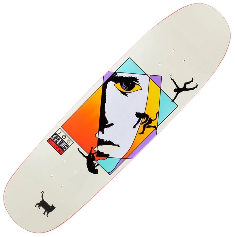 Welcome Chris Miller Face on Crossbone Deck Yellow