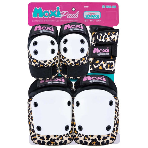 187 Adult Six Pack Pad Set - Moxi/Leopard
