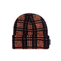 Fucking Awesome Distorted Plaid Beanie - Orange/Black