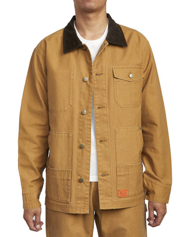 RVCA Chainmail Chore Jacket - Camel