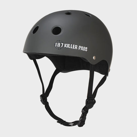 187 Pro Skate Helmet w Sweatsaver - Matte Charcoal