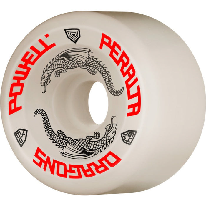 Powell Peralta Dragon Formula G Bones 93A Wheel - White