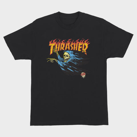 Santa Cruz Thrasher Obrien Reaper T-Shirt - Black