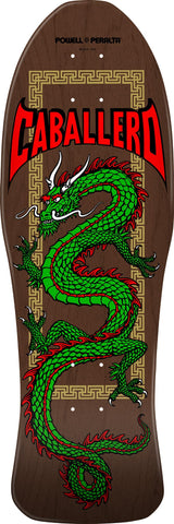 Powell Peralta Cab Chinese Dragon Deck - Brown Stain