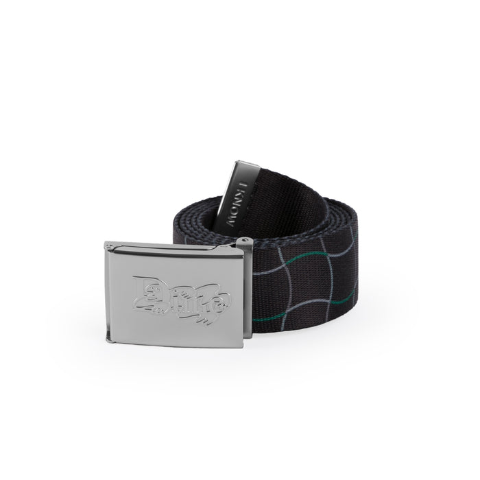 Dime Wave Checkered Belt - Black