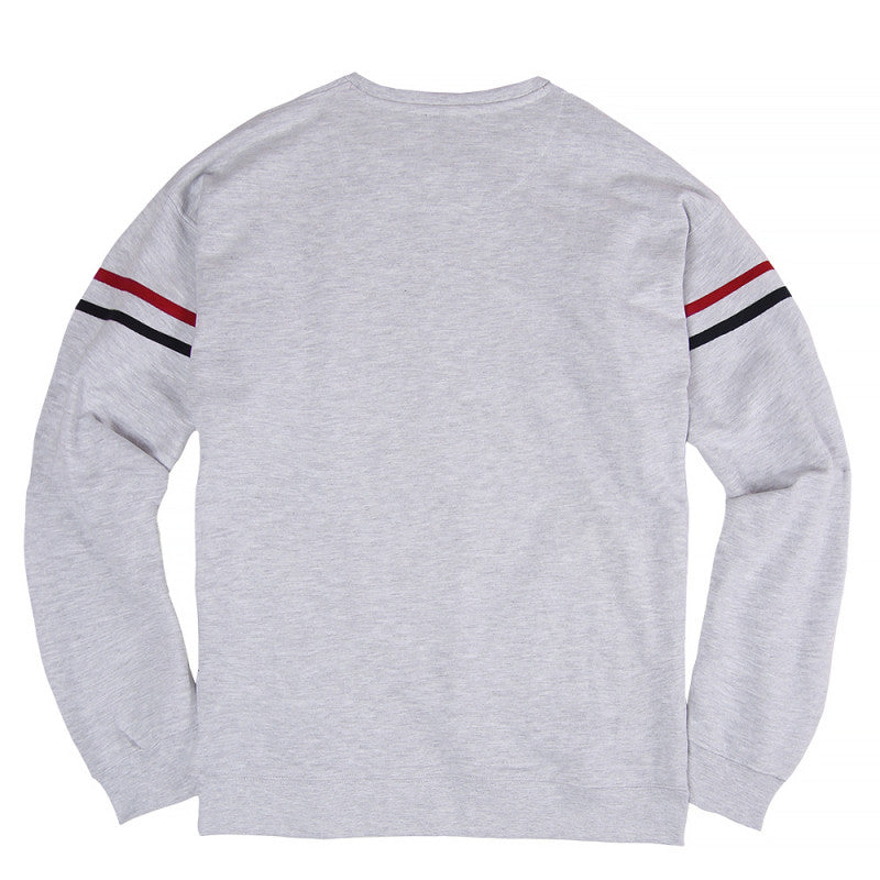 Magenta Notre Dame Crewneck - Heather Grey