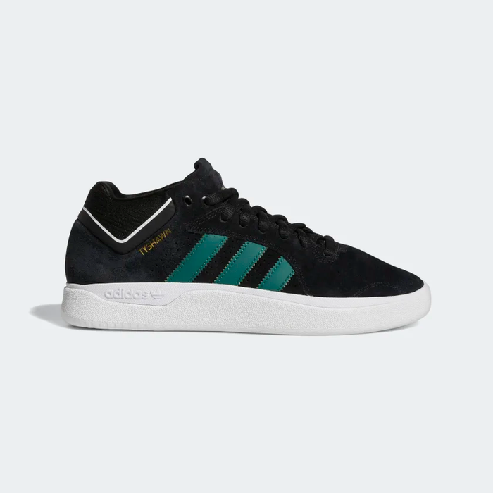 Adidas Tyshawn Shoe - Core Black/Colligate Green