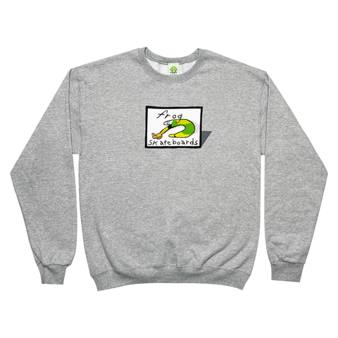 Frog Classic Logo Crewneck Sweater - Athletic Grey