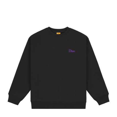 Dime Classic Small Logo Crewneck Sweater - Black