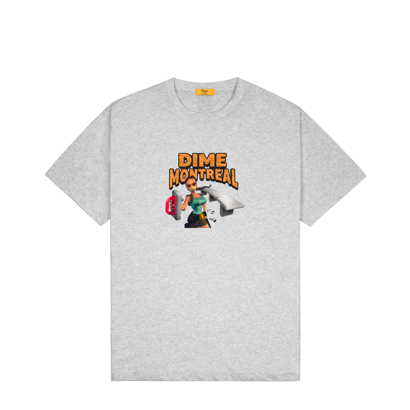 Dime Lara T Shirt   Heather Grey – Pro Skates