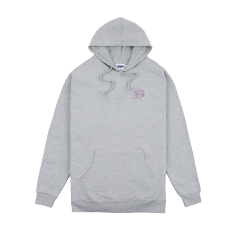 Classic Grip x QSnacks Buss Down Hooded Sweater - Grey