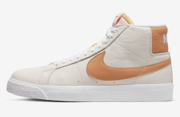Nike SB Zoom Blazer ISO Mid Shoe - White/Cognac