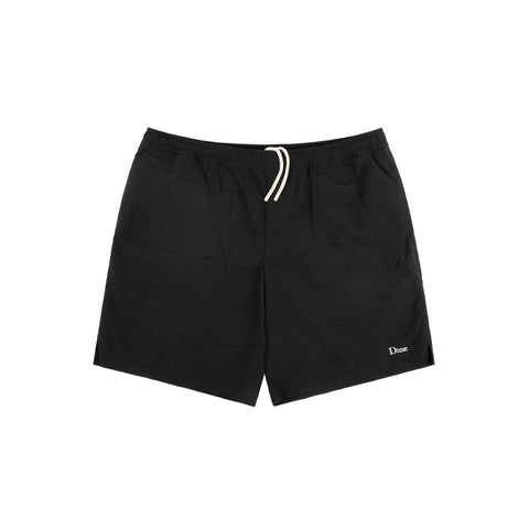 Dime Wave Quilted Shorts - Black