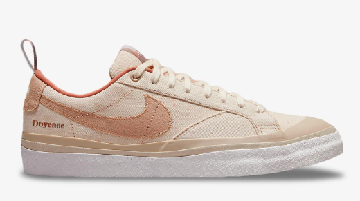 Nike SB Blazer Low x Doyenne QS Shoe Coconut Milk Rattan Limestone Pro Skateboards Snowboards