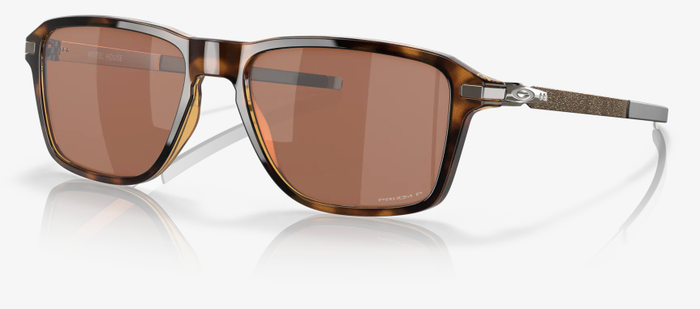 Oakley Wheel House Sunglasses - Brown Tortoise/Polarized Tungsten Prizm