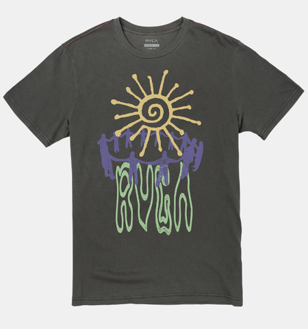 RVCA Sun Worship T-Shirt - Pirate Black