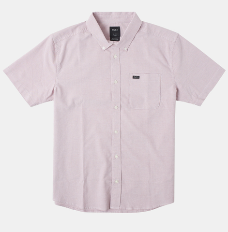 RVCA That'll Do Button Up S/S Shirt - Lavender
