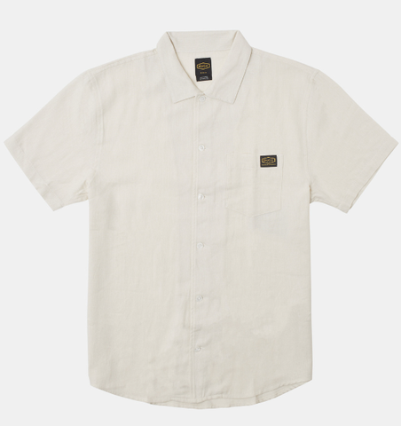 RVCA Recession Dayshift Button-Up Shirt - Bleach
