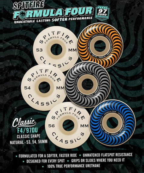 Spitfire F4 97D Classic Wheels - Natural