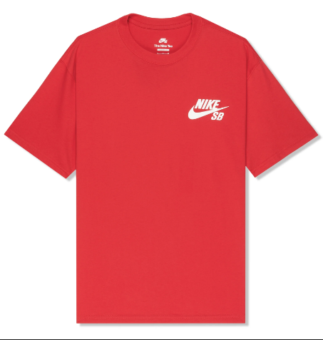 Nike SB Logo T-Shirt - University Red/White
