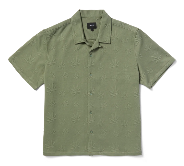 Huf Plantlife Jacquard Shirt - Moss