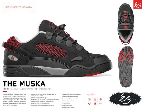 és Muska Shoe - Black/Red