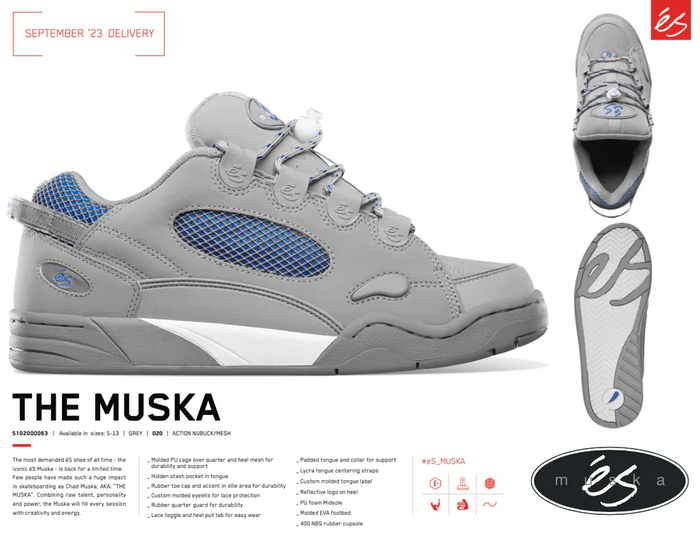 és Muska Shoe - Grey