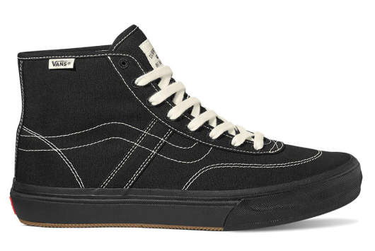 Vans Crockett High Decon Canvas Shoe - Black/Black/White