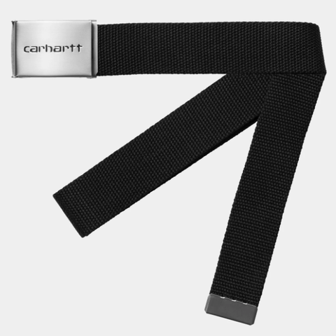 Carhartt WIP Clip Belt - Black/Chrome