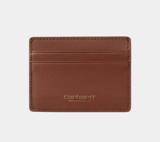 Carhartt WIP Vegas Cardholder Wallet - Cognac/Gold