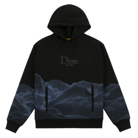 Dime Landscape Hooded Sweater - Black