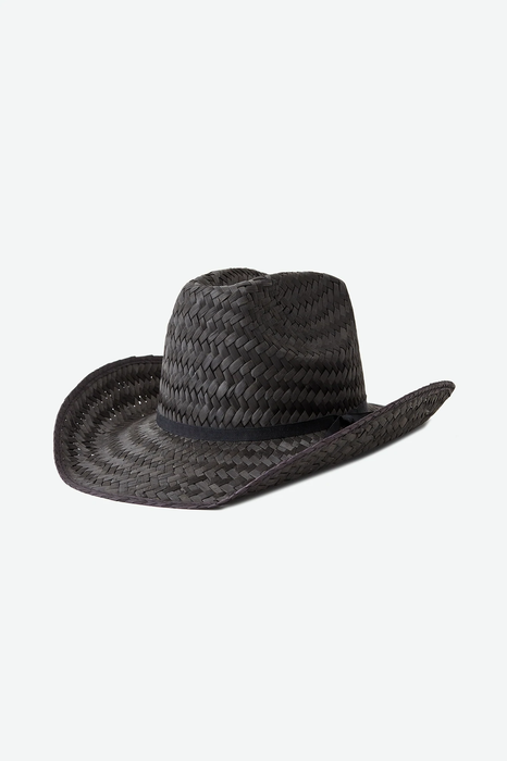 Brixton Houston Straw Cowboy Hat - Black