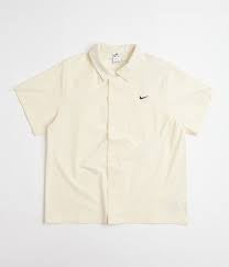 Nike SB Bowling Button SS Shirt - Coconut Milk/Black