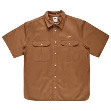 Nike SB Tanglin SS Button Up Shirt - Ale Brown/Coconut Milk