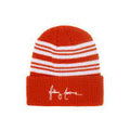 Fucking Awesome Cursive Waffle Cuff Beanie - Orange