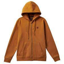 Brixton Builders Fleece FZ Hooded Sweater - Golden Brown