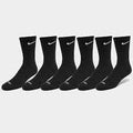 Nike Everyday Plus Cushion Crew 6 Pack Sock - Black