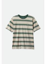 Brixton Hilt Shield Knit T-Shirt - Whitecap/Spruce