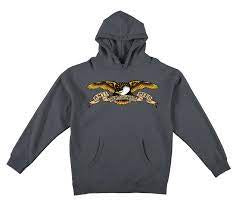 Anti Hero Eagle Hooded Sweater - Charcoal/Multi