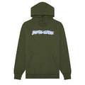 Fucking Awesome Cut Out Logo Hooded Sweater - Army