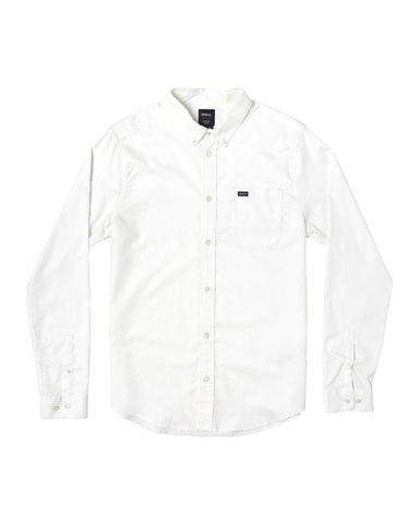 RVCA That'll Do Stretch L/S Button Up Shirt - White