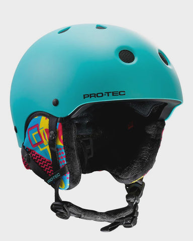 Pro-Tec Classic Jr. Certified Snow Helmet - Mint Geo Pop