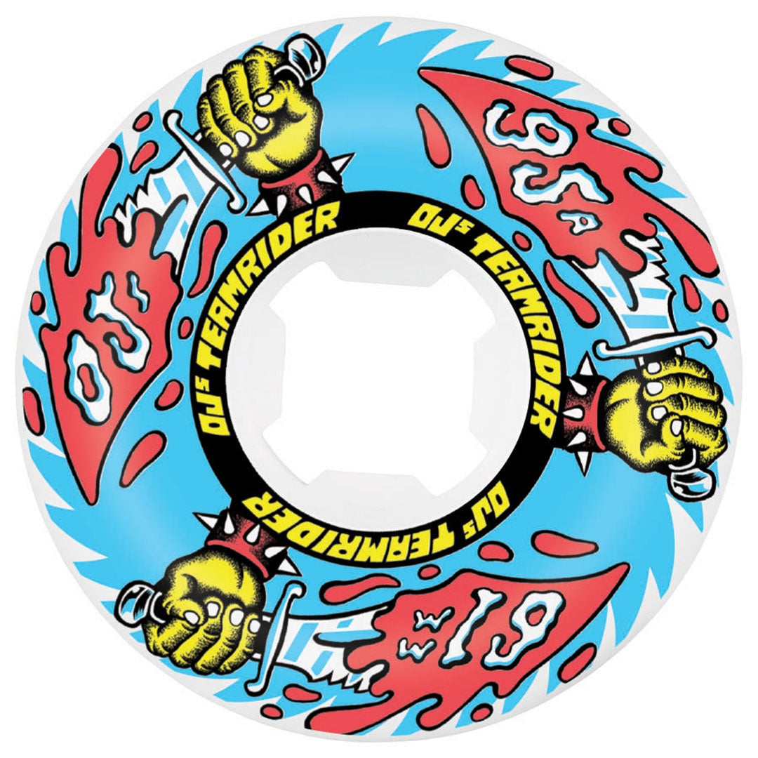 OJs Team Rider 95A Wheel - White/Blue