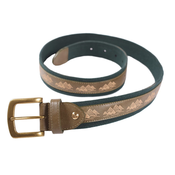 Theories As Above Vegan Leather Belt - Forest Brown