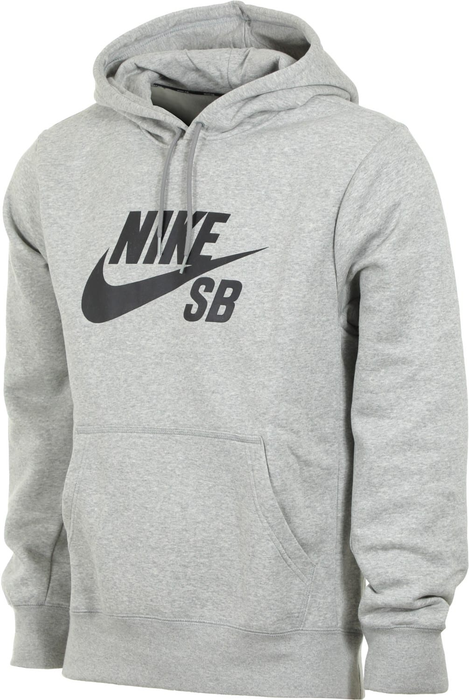 Nike SB Icon Hoodie - Heather Grey