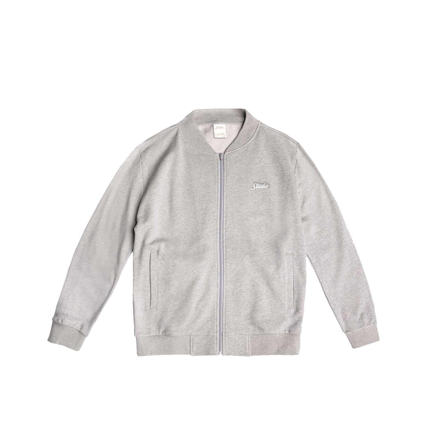 Studio French Terry Track Jacket - Heather Grey